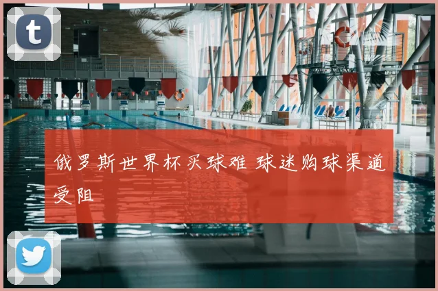 俄罗斯世界杯买球难 球迷购球渠道受阻